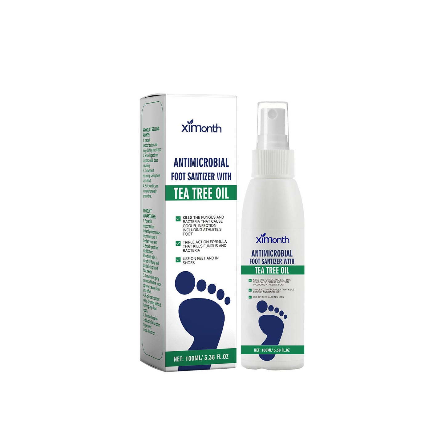 Antimicrobial Foot Spray for Foot Odor and Infections