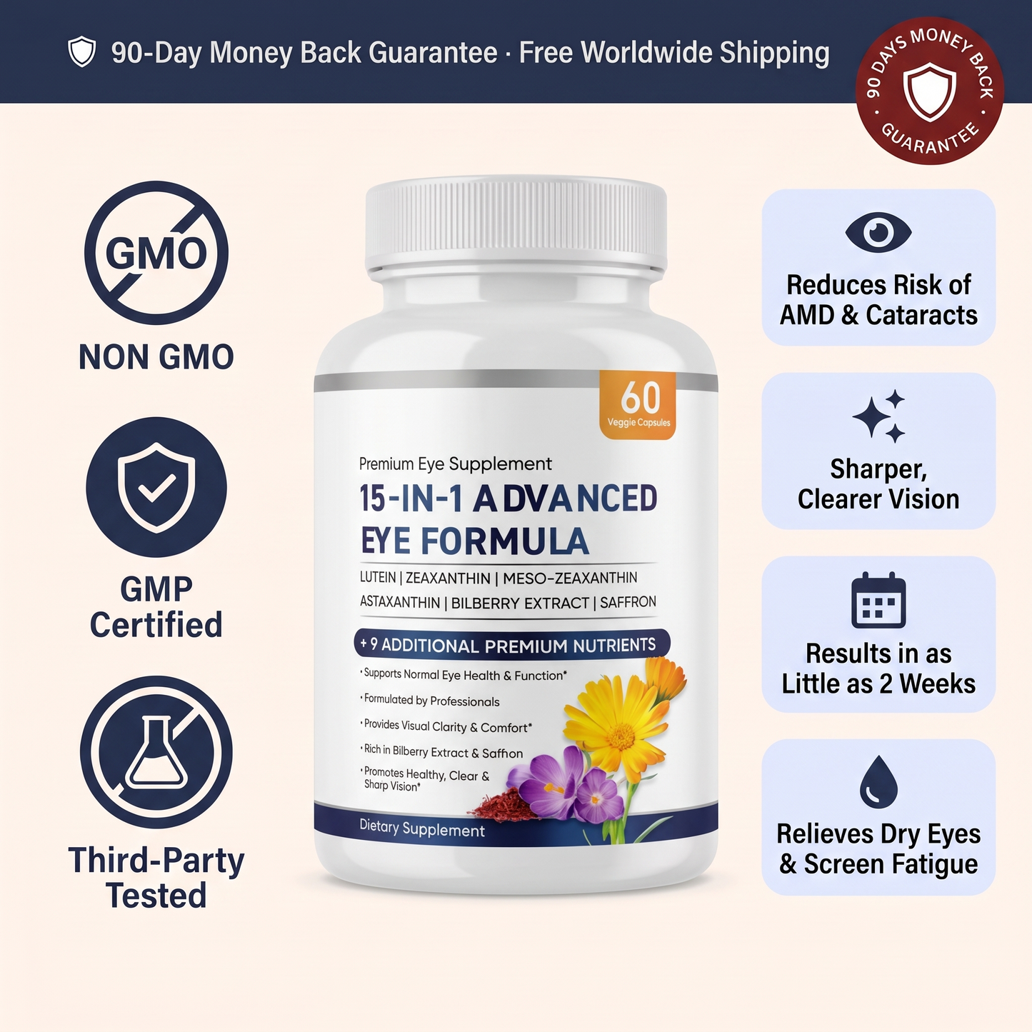 Veyora 15-in-1 Advanced Eye Formula