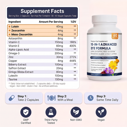 Veyora 15-in-1 Advanced Eye Formula