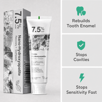 Nano-Hydroxyapatite Toothpaste for Enamel Repair & Protection