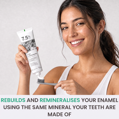 Nano-Hydroxyapatite Toothpaste for Enamel Repair & Protection